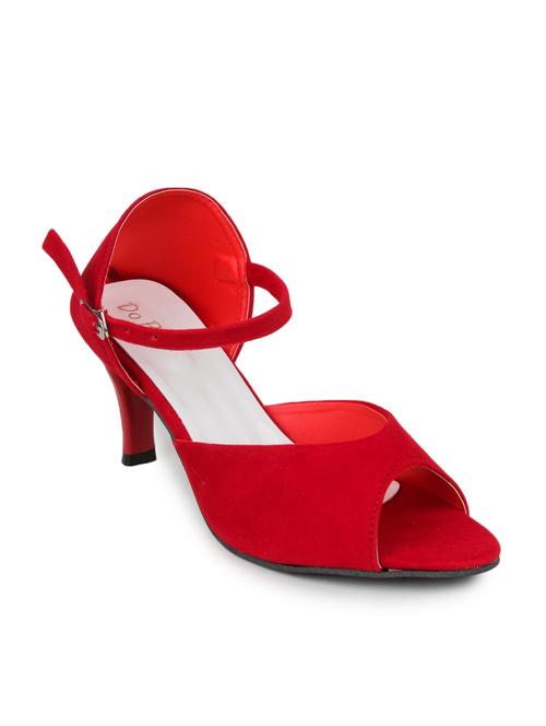 red synthetic slip on sandals - 10124213 - Very Small Image - 1