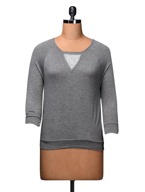 raglan sleeve cotton knit top - 1012506 - Very Small Image - 1