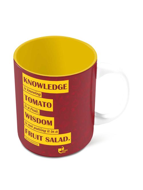 knowledge v/s wisdom - miles kington mug - 10126567 - Very Small Image - 1