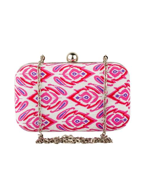 pink cotton clutch - 10128598 - Very Small Image - 1