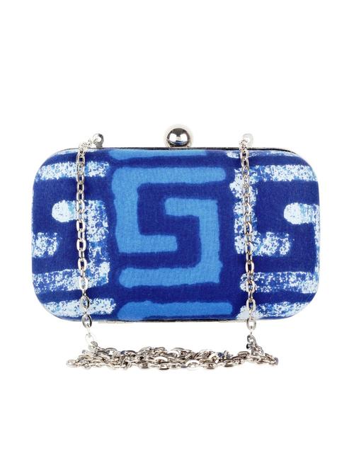 blue cotton clutch - 10128600 - Very Small Image - 1