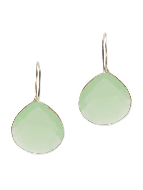 tear drop champagne faceted stone earrings - 10130352 - Very Small Image - 1