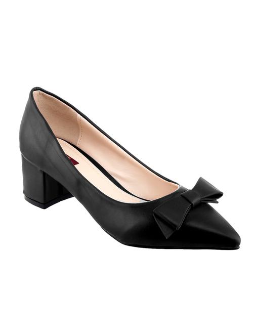 black fabric slip on pumps - 10135967 - Very Small Image - 1