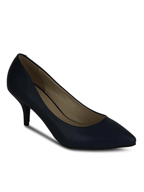 blue synthetic slip on pumps - 10145244 - Very Small Image - 1