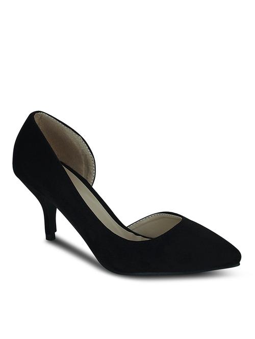 black suede slip on pumps - 10145247 - Very Small Image - 1