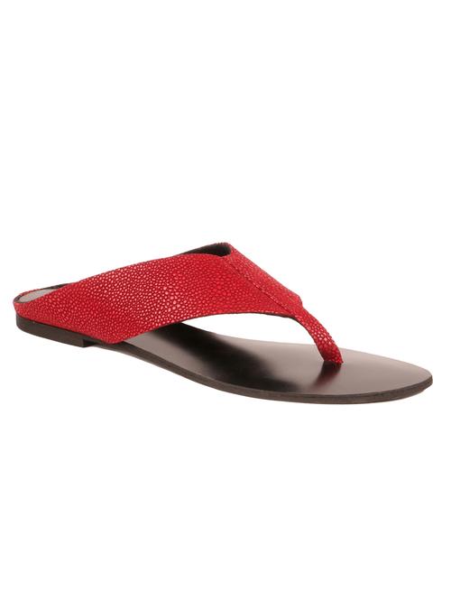 red leatherette sandal - 10148042 - Very Small Image - 1