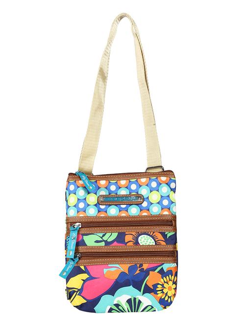 multi colored polyester sling bag - 10149619 - Very Small Image - 1