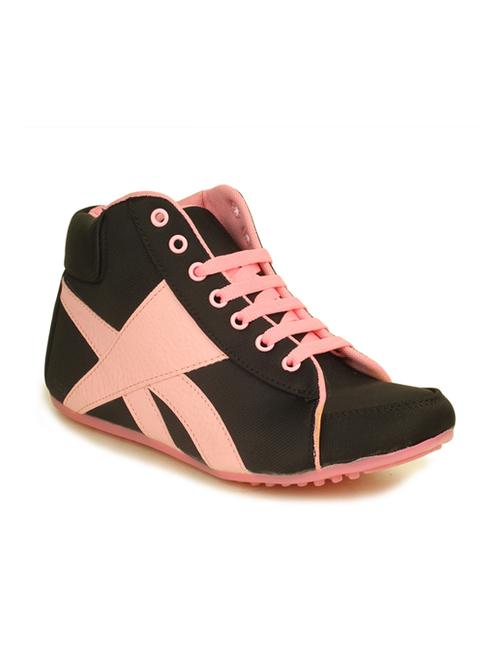 black, pink canvas sneakers - 10156586 - Very Small Image - 1