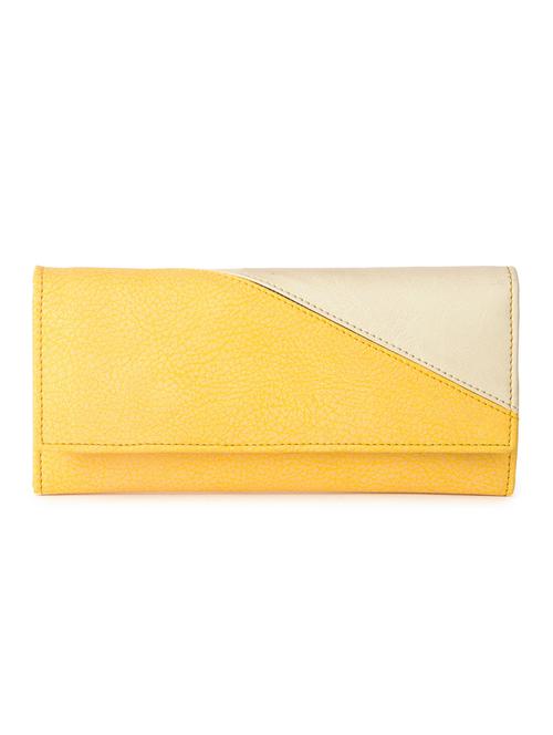 yellow leatherette (pu wallet - 10157148 - Very Small Image - 1