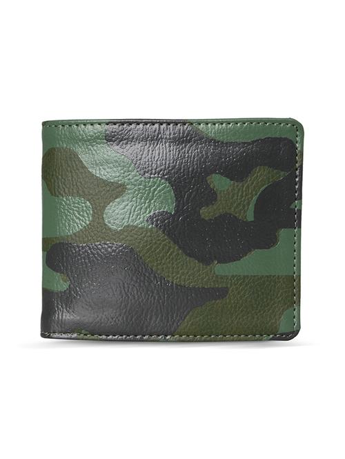 green colored, printed men's wallet - 10157491 - Very Small Image - 1