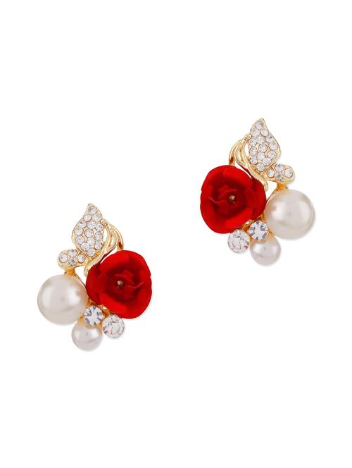 rose embellished studs - 1016087 - Very Small Image - 1