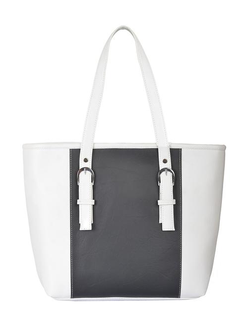 white leatherette handbag - 10161966 - Very Small Image - 1