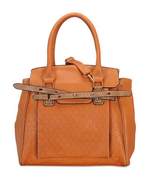tan leatherette handbag - 10163697 - Very Small Image - 1