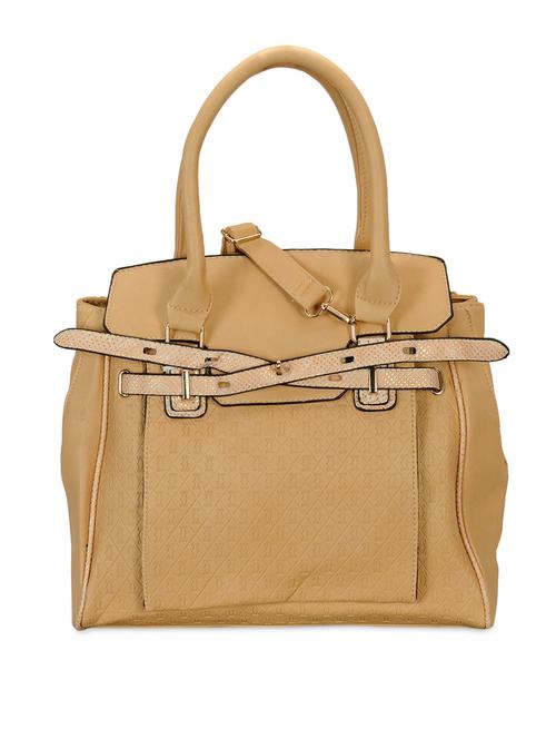 beige leatherette handbag - 10163698 - Very Small Image - 1
