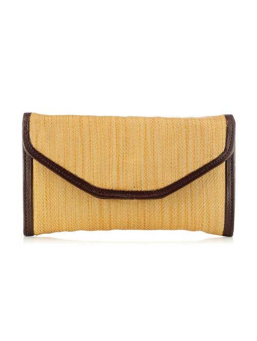 beige leatherette (pu) regular clutch - 10166193 - Very Small Image - 1