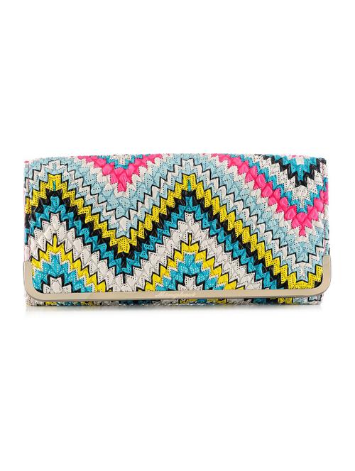 multi colored leatherette (pu) regular clutch - 10166200 - Very Small Image - 1