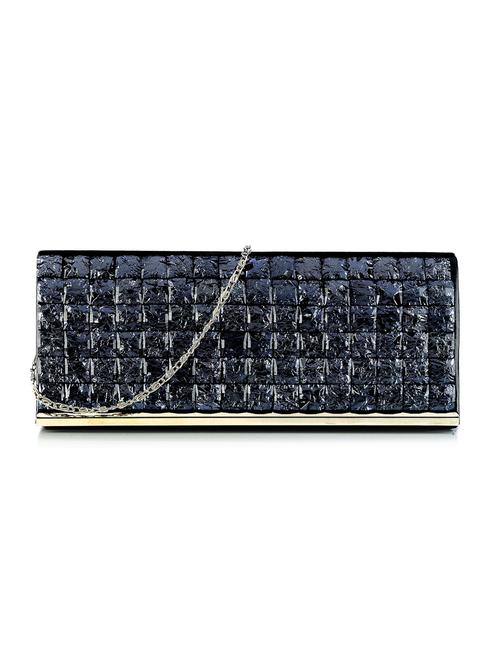 black leatherette clutch - 10166205 - Very Small Image - 1