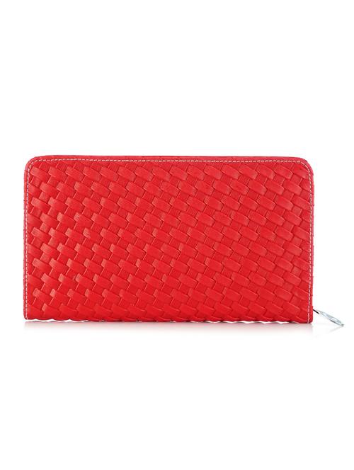 red leatherette clutch - 10166212 - Very Small Image - 1
