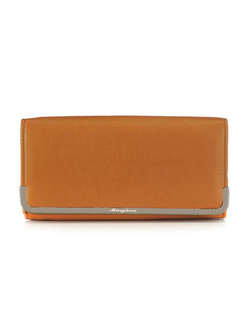 brown leatherette clutch - 10166218 - Very Small Image - 1