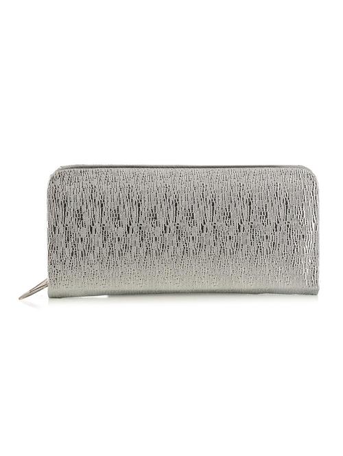 silver leatherette clutch - 10166223 - Very Small Image - 1