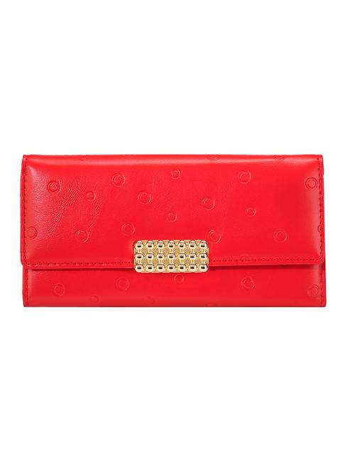 tomato red leatherette clutch - 10166300 - Very Small Image - 1