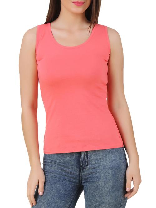 solid pink tank top - 10193781 - Very Small Image - 1