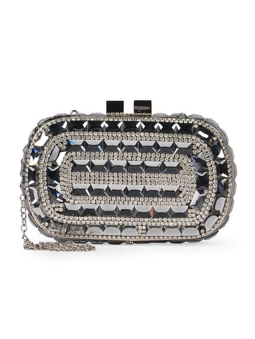black embellished box clutch - 1020520 - Very Small Image - 1