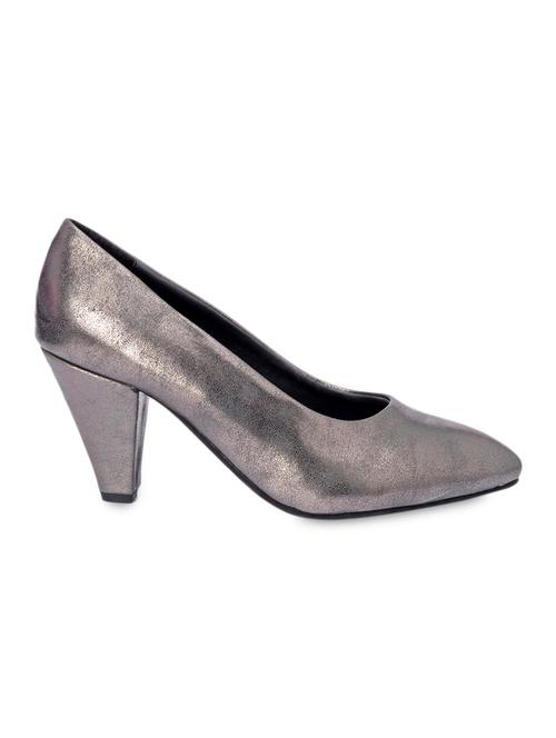 shimmer grey cone heel sandal - 1021564 - Very Small Image - 1