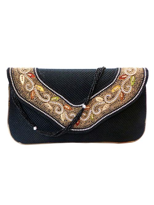 black jute clutch - 10228644 - Very Small Image - 1