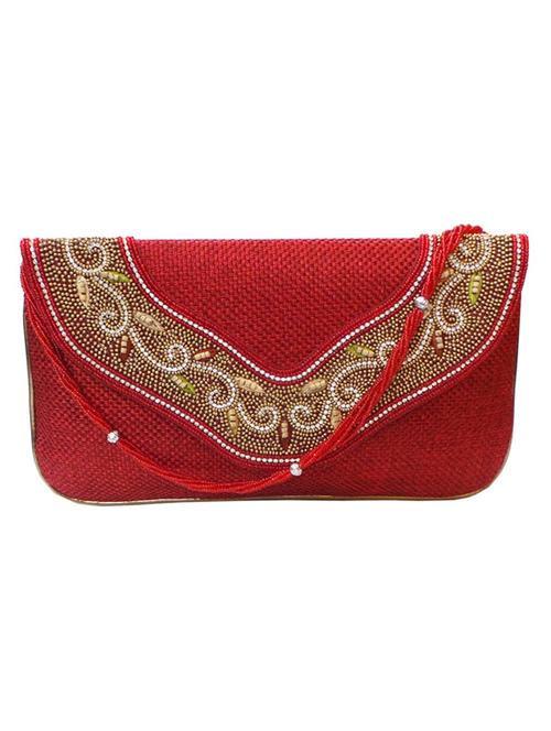 red jute clutch - 10228649 - Very Small Image - 1