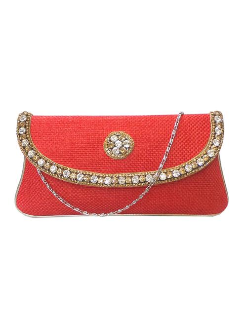 red jute clutch - 10228659 - Very Small Image - 1