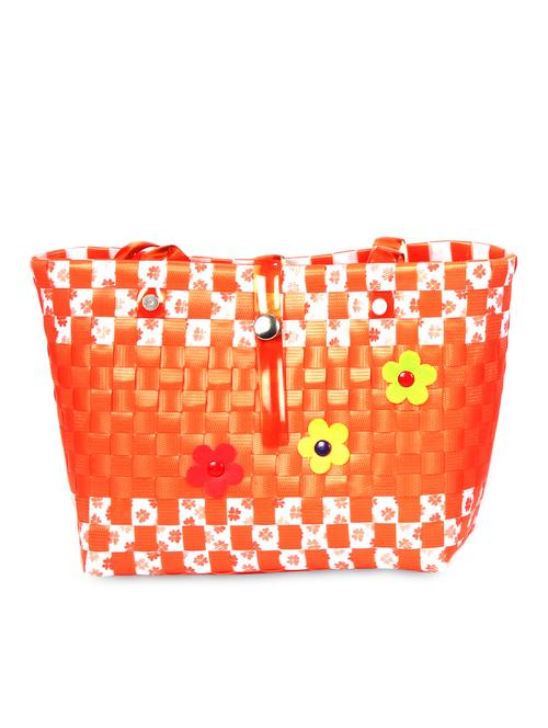orange polyester tote - 10232217 - Very Small Image - 1