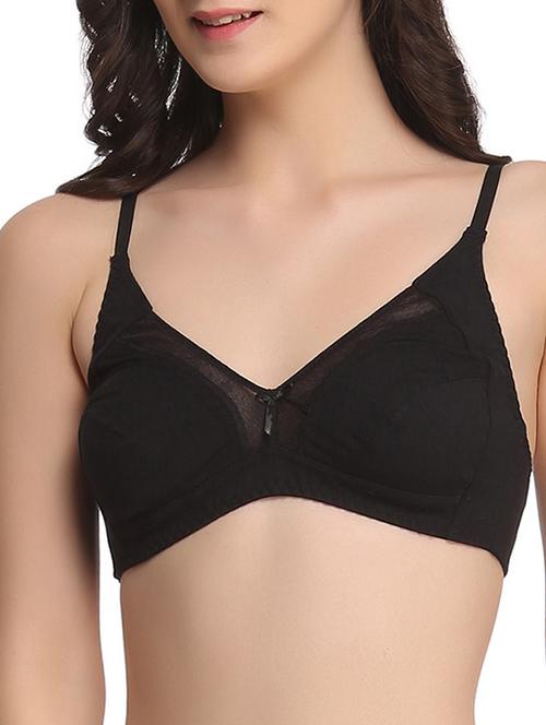 bow patch sheer panel bra - 10232678 - Very Small Image - 1
