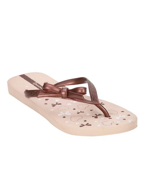 beigebronze rubber flip flops - 10234641 - Very Small Image - 1