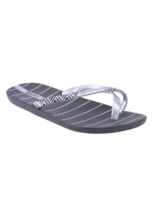 blacksilver rubber flip flops - 10234737 - Very Small Image - 1