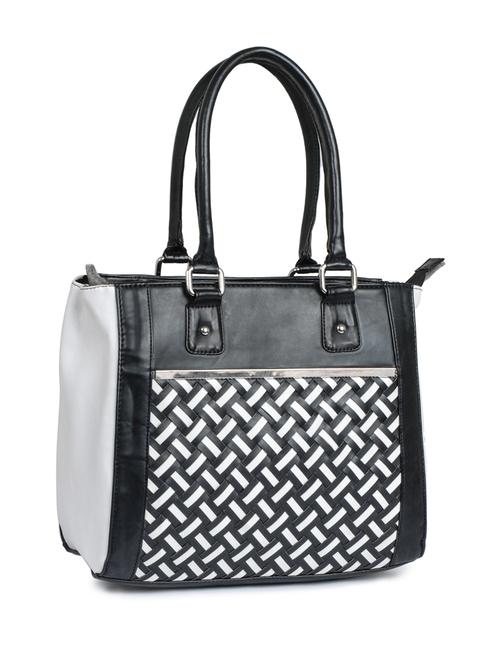 black leatherette braided handbag - 10235840 - Very Small Image - 1