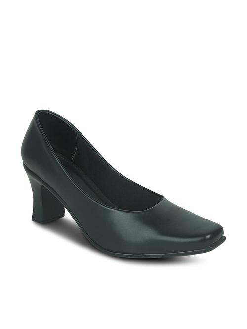 black leatherette pumps - 10235869 - Very Small Image - 1