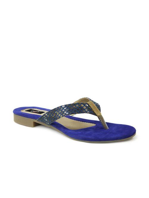 blue leatherette sandal - 10235924 - Very Small Image - 1