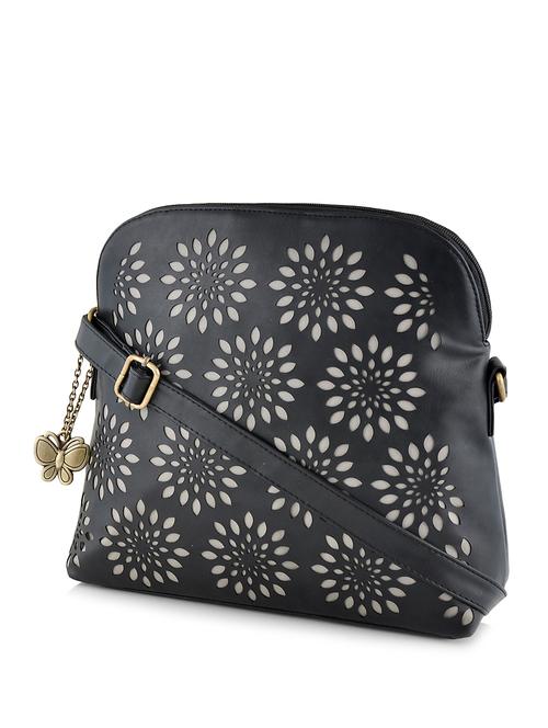 black leatherette sling bag - 10237212 - Very Small Image - 1