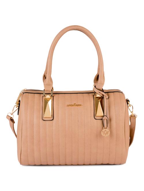 khaki leatherette handbag - 10241548 - Very Small Image - 1