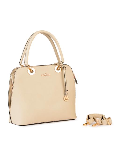 beige leatherette handbag - 10241552 - Very Small Image - 1