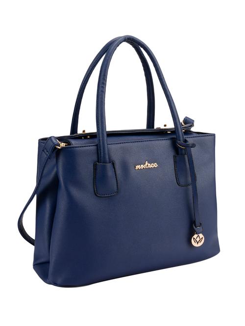blue leatherette handbag - 10241585 - Very Small Image - 1