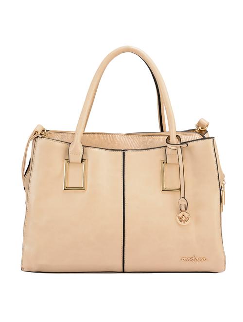 beige leatherette handbag - 10241597 - Very Small Image - 1