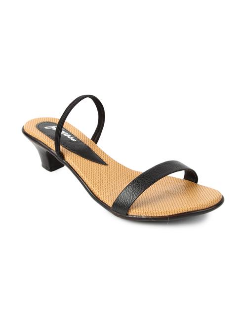 black leatherette sandals - 10241713 - Very Small Image - 1