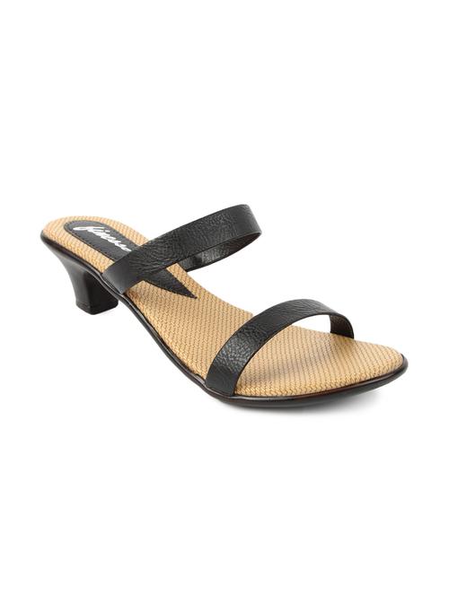 black leatherette sandals - 10241717 - Very Small Image - 1