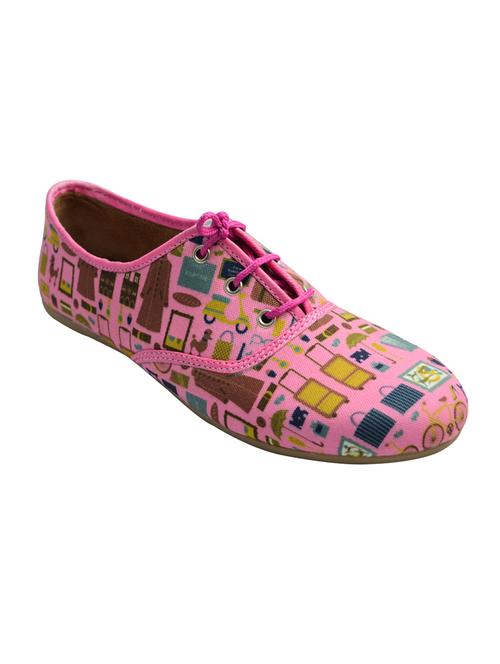 pink canvas shoe - 10241741 - Very Small Image - 1