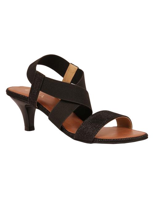black leatherette sandal - 10242104 - Very Small Image - 1