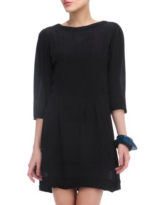 black viscose dress - 10249858 - Very Small Image - 1