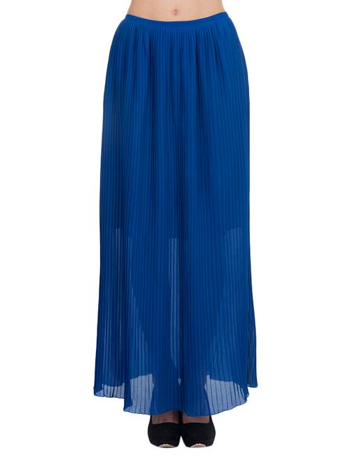 royal blue polyester skirts - 10249904 - Very Small Image - 1