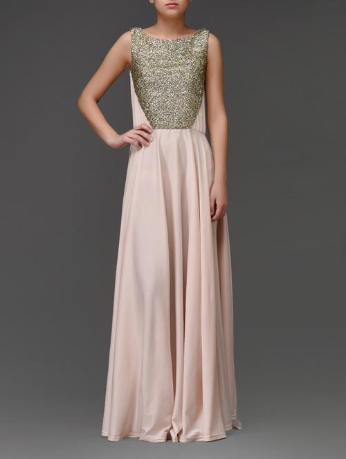 Embellished Cream Maxi Dress - 1025114 - Very Small Image - 1